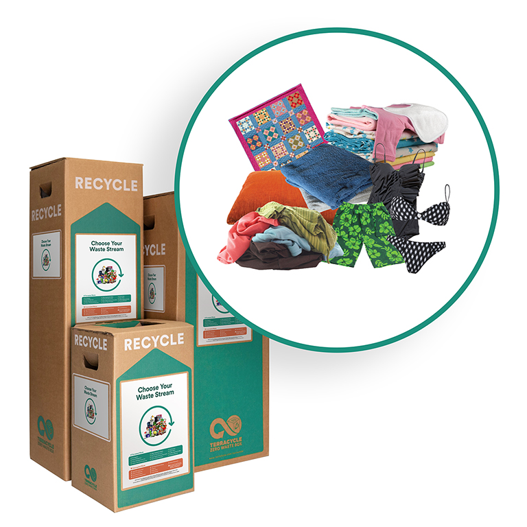 Recycle clothing & fabric FitnessCycle Zero Waste Box™