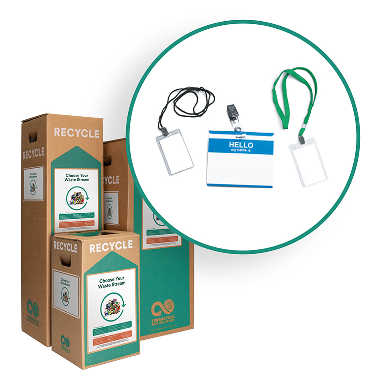 Recycle name tags and lanyards Zero Waste Box by TerraCycle
