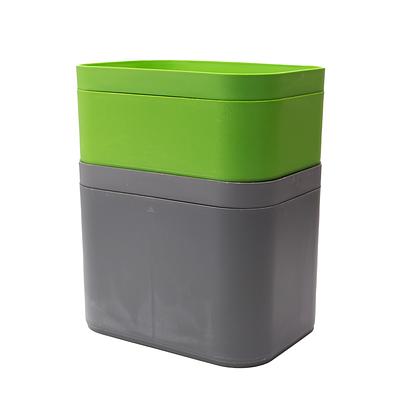 Divided Trash and Recycling Bin