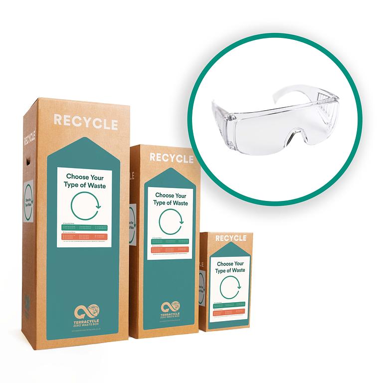 Recycle safety glasses and protective eyewear with this Zero Waste Box.