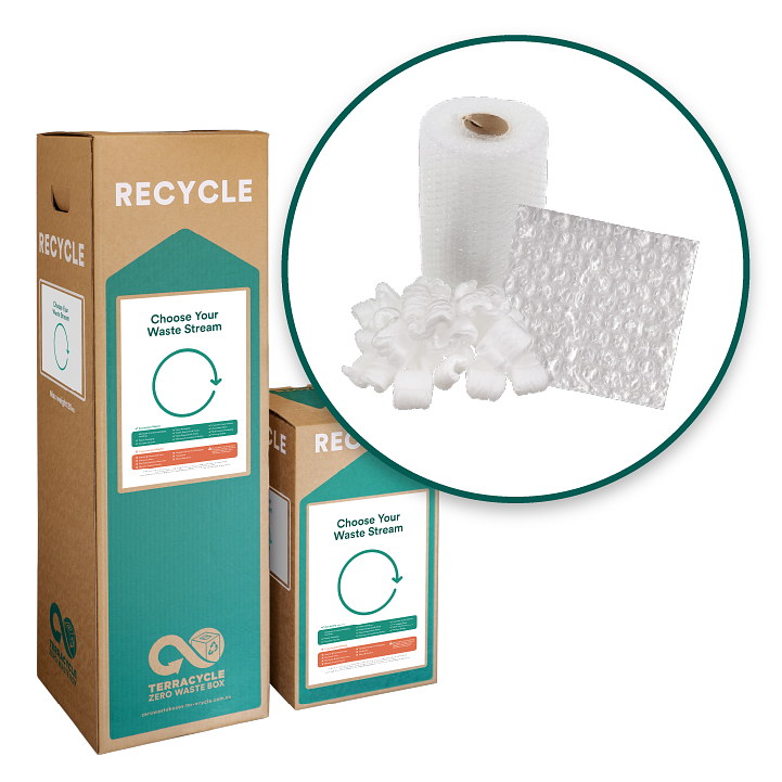 Recycle mailing, shipping and packing supplies with this Zero Waste Box