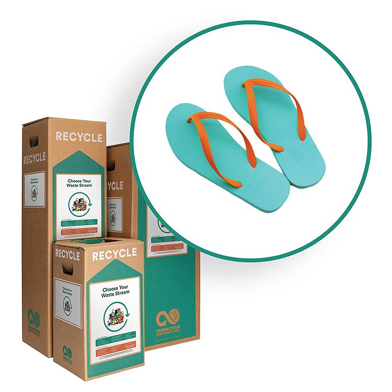 Recycle old flip flops Zero Waste Box by TerraCycle