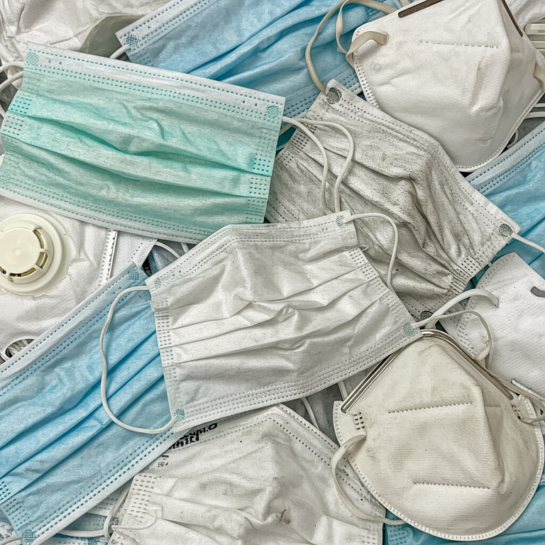 Disposable face mask examples