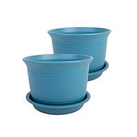 Thumbnail for SET of 2: Medium Round Plant Pot