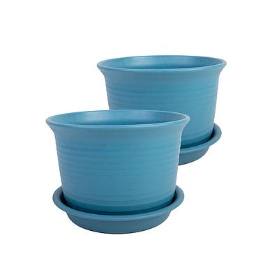 Thumbnail for SET of 2: Medium Round Plant Pot