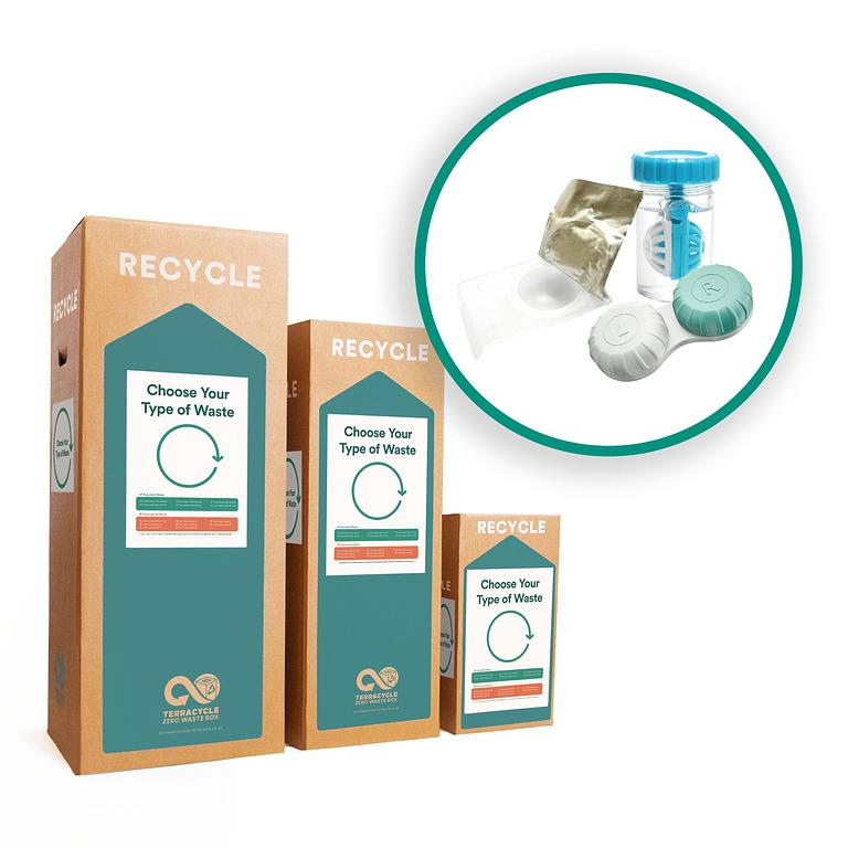Recycle contact lenses and lens packaging with this Zero Waste Box.