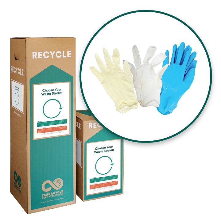 Recycle vinyl, nitrile and latex disposable gloves with this Zero Waste Box