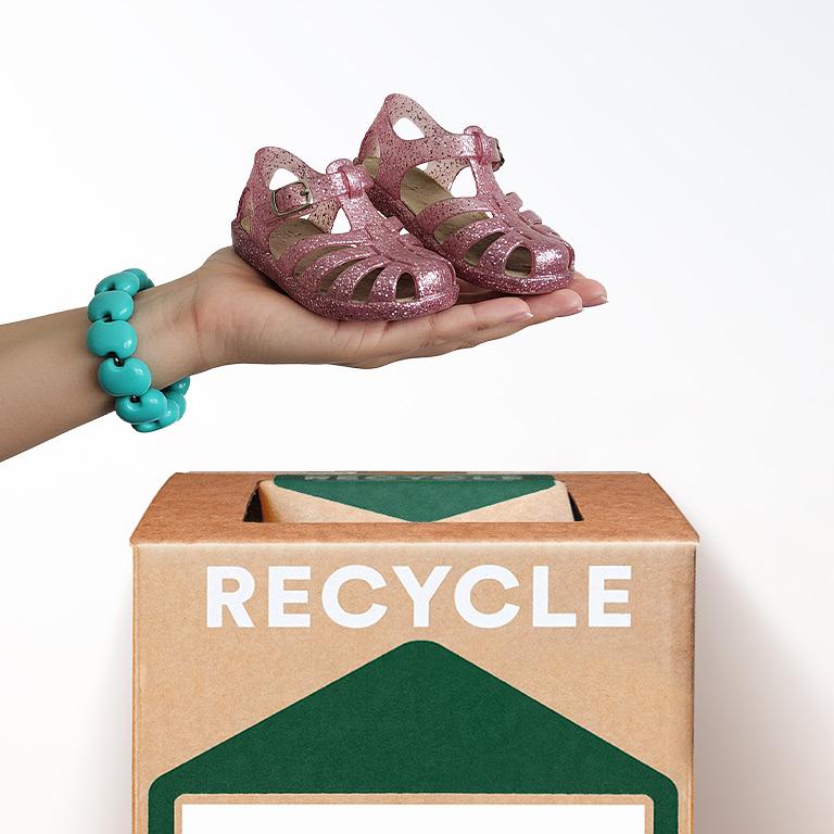 Recycle your plastic shoes