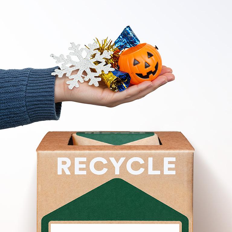 Recycle Holiday Decorations and Party Supplies with Zero Waste Box