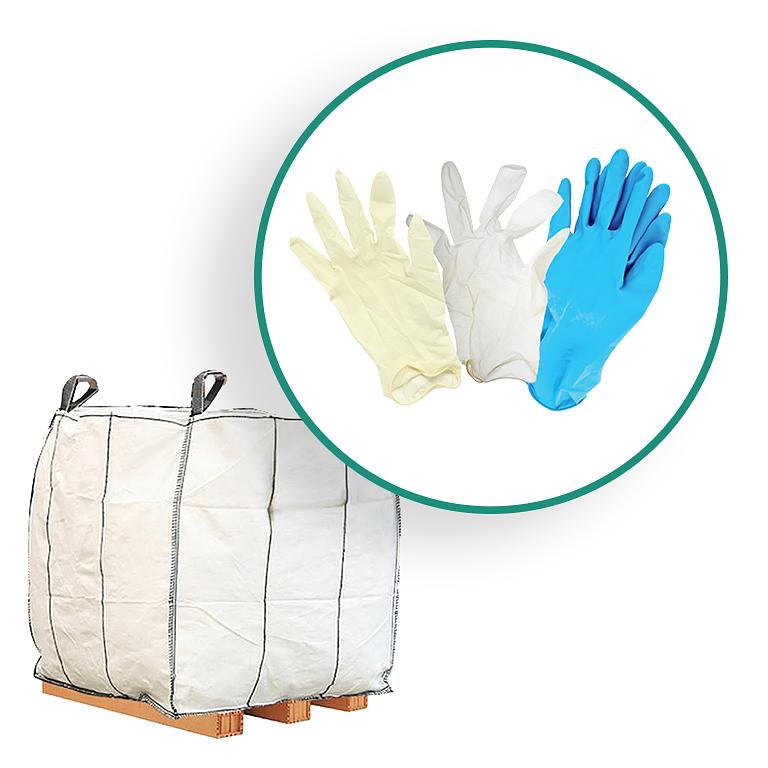 Disposable rubber gloves bulk sales